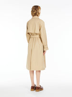 Reversible water-repellent fabric trench coat