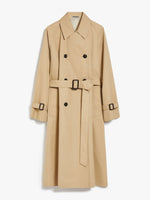 Reversible water-repellent fabric trench coat