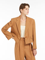 Viscose and linen blazer