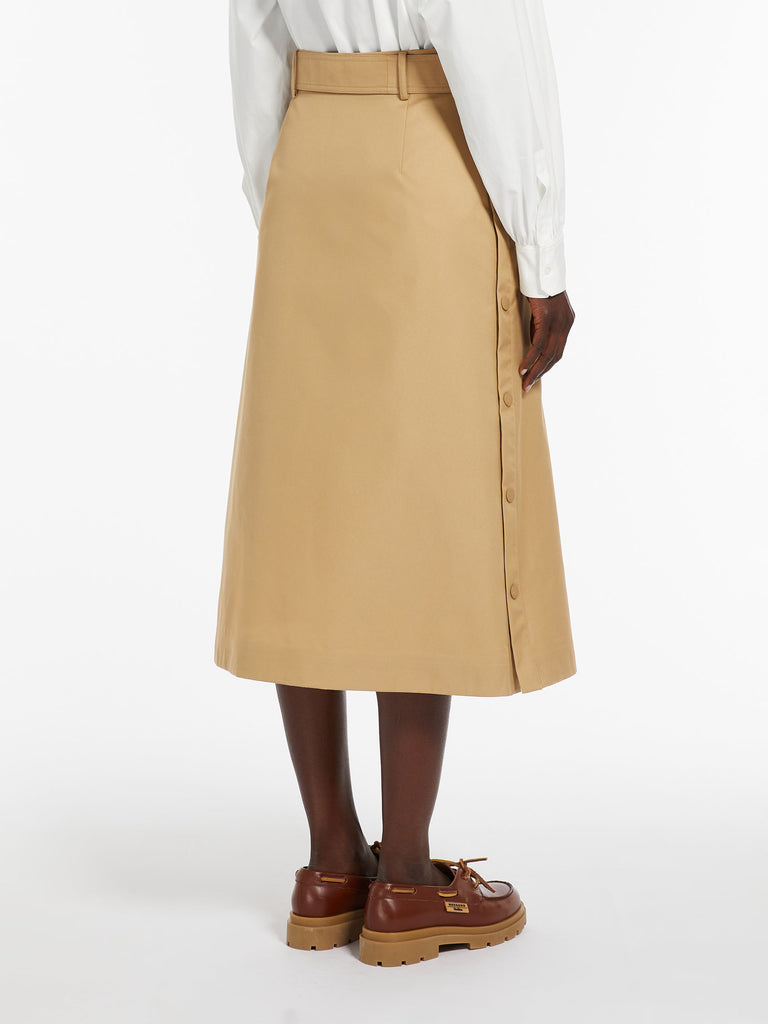 Gabardine wrap skirt