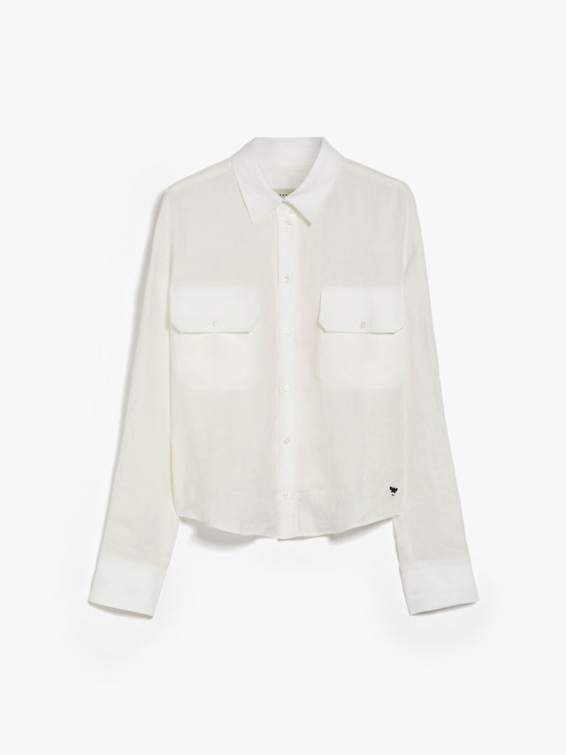 Linen poplin shirt