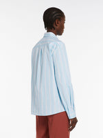 Striped poplin shirt