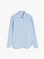 Striped poplin shirt