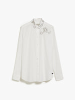 Rhinestone-detailed cotton shirt