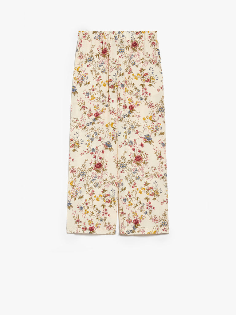 Silk crepe de chine trousers