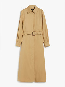 Water-repellent twill shirt dress