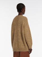 Oversized mohair and lurex sweater