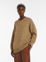 Oversized mohair and lurex sweater