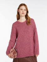 Oversized mohair and lurex sweater