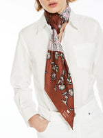 Silk twill scarf