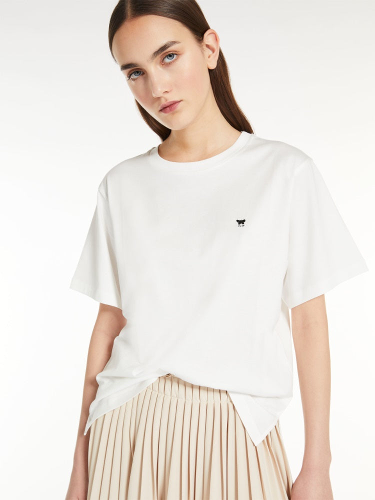 Striped jersey T-shirt | T-shirts and Tops | Max Mara UAE