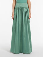 Long taffeta skirt