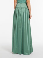 Long taffeta skirt