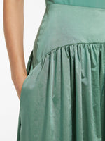 Long taffeta skirt