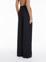 Wool blend palazzo trousers