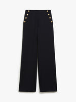 Wool blend palazzo trousers