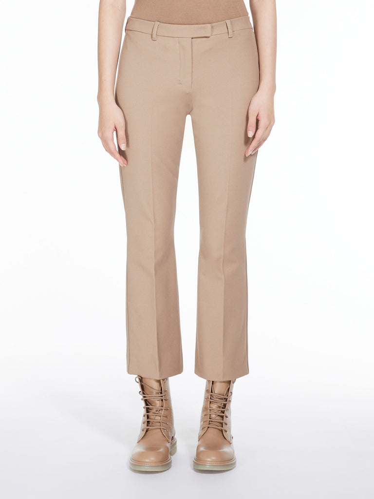 Cotton-blend trousers