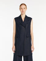 Long linen waistcoat