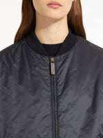 Bomber jacket in water-resistant technical canvas