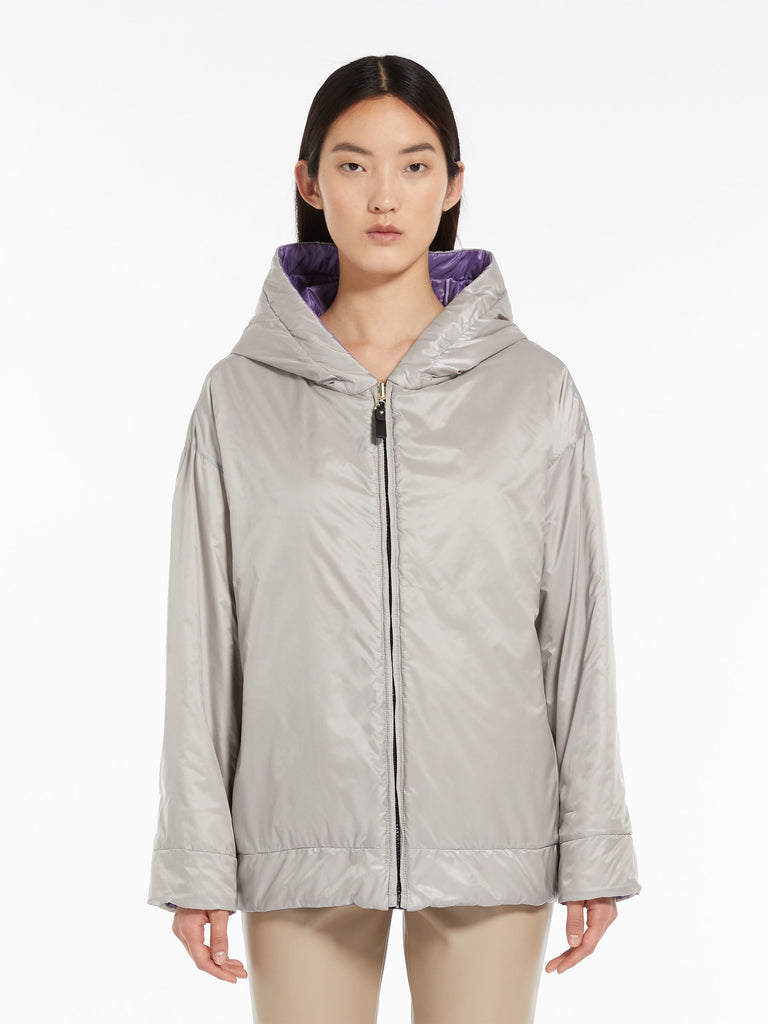 Reversible parka in water-resistant canvas